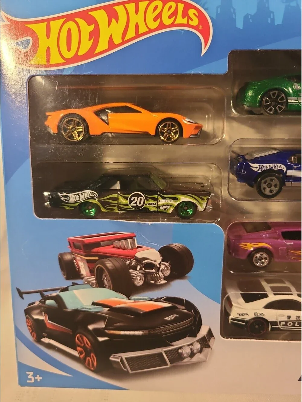 2019 Hot Wheels 9-Car Gift Pack | Sealed Box | Exclusive Decor | Storage Wear